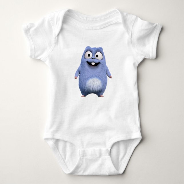 Grizzy and lemming  baby bodysuit (Front)
