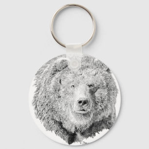 Grizzy Bear Key Ring
