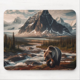 Grizzy Bear Mouse Pad