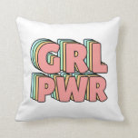GRL PWR Pastel Cushion<br><div class="desc">GRL PWR!</div>