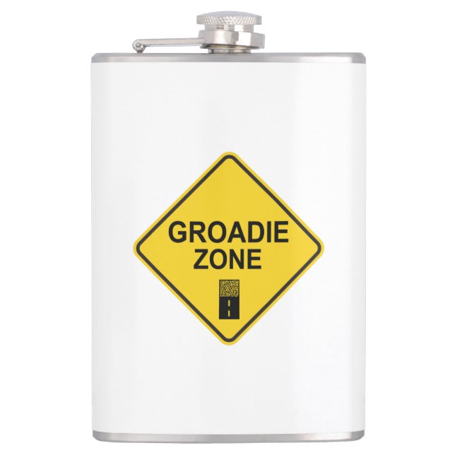 Groadie Zone Gravel Cycling Hip Flask (Front)