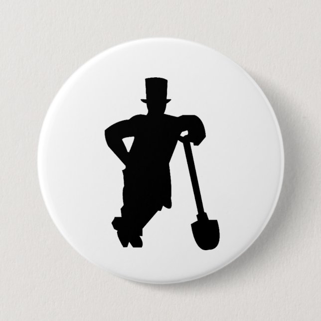 Grobar sa Lopatom  7.5 Cm Round Badge (Front)