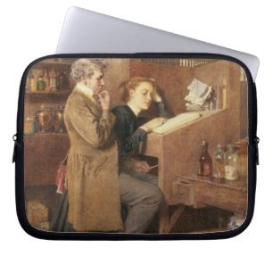 Grocer and wife, 1868 laptop sleeve