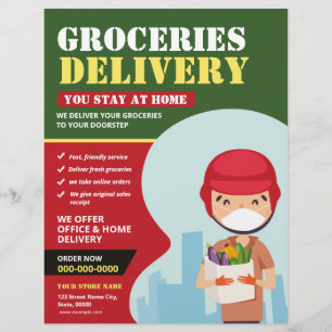 Groceries Delivery Service Flyer