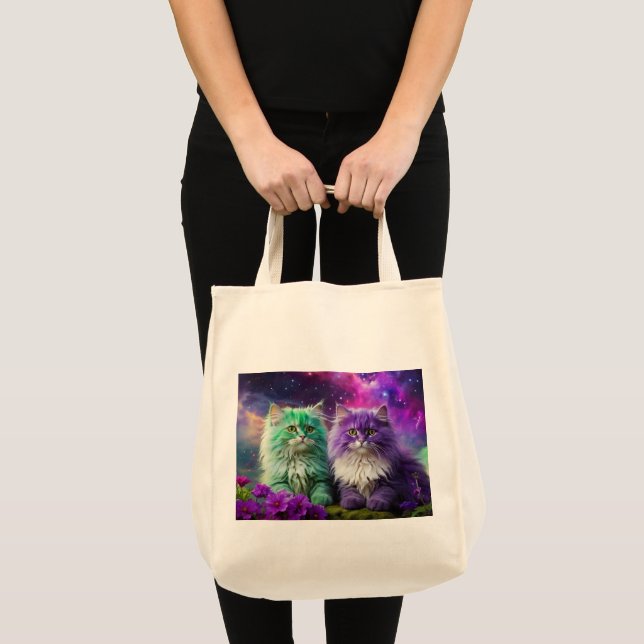 Grocery Bags with 2 cats (Front (Product))