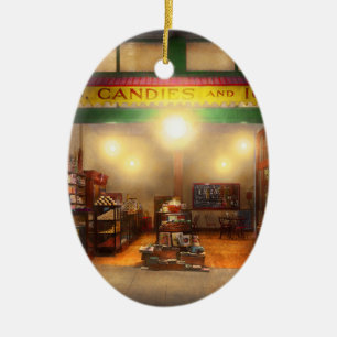Grocery - Candies, Ice Cream and Fruits 1914 Ceramic Ornament