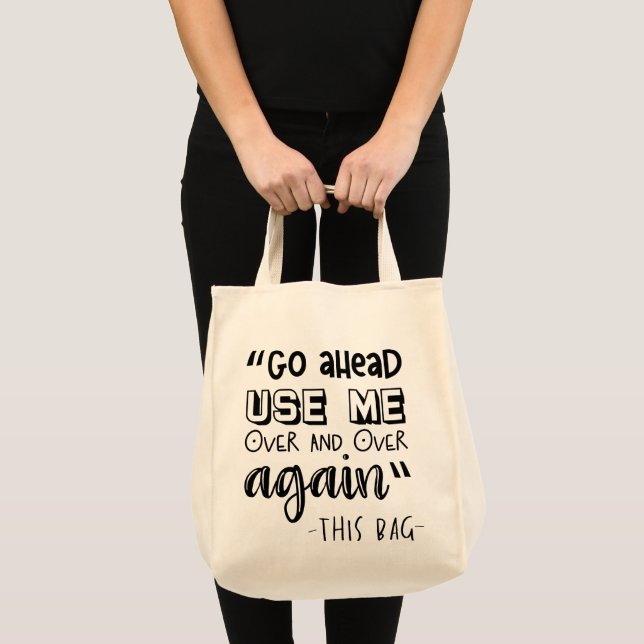 Grocery Quote Tote Bag  (Front (Product))