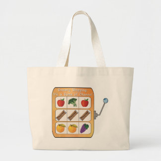 Grocery Shopping Slot Machine  Large Tote Bag
