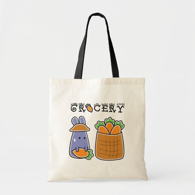 GROCERY SHOPPING TOTE BAG (Front)