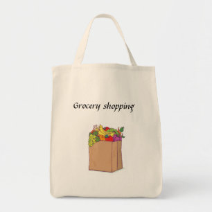 Grocery Shopping Tote Bag