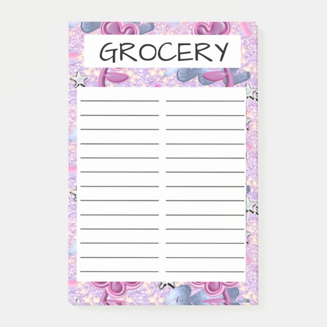 GROCERY STORE POST-IT NOTES (Front)