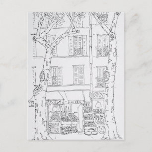 Grocery Store   Rue Brea, Paris, France Postcard