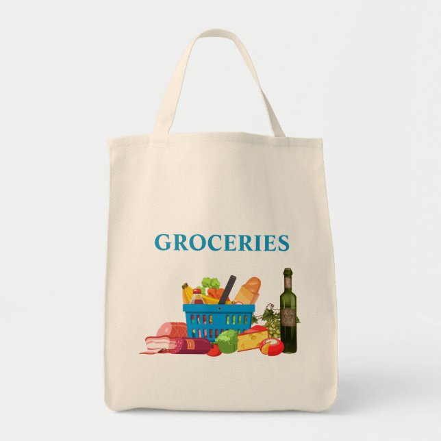Grocery Tote Bag (Front)