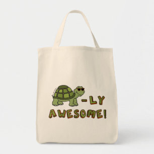 Grocery Tote Bag - Turtle-ly Awesome!