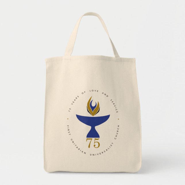 Grocery Tote Bag with Logo (Front)