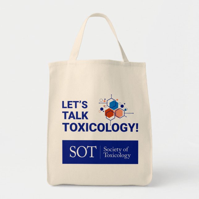 Grocery Tote - Let's Talk Toxicology (Abstract) (Front)