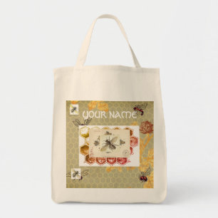 Grocery Tote PERSONALIZED W/ BEES