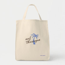 Grocery tote - surf Nicaragua