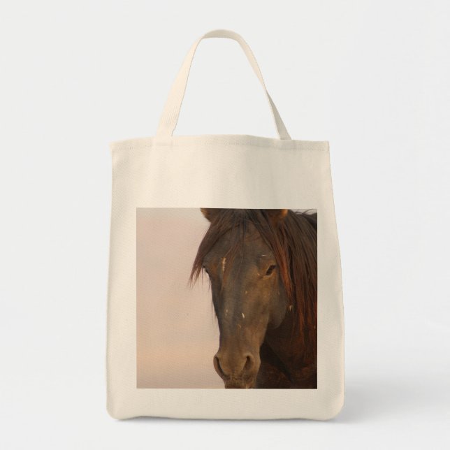 GROCERY TOTE WILD HORSES OF UTAH BAG (Front)