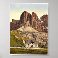 Grodnerjoch, hospice and Sella, Tyrol, Austro-Hung