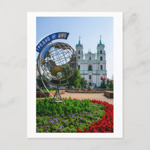 Grodno Belarus Architecture Cathedral Postcard