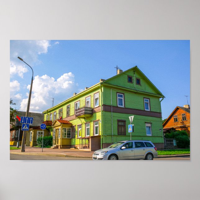 Grodno Belarus Architecture city cityscape street Poster (Front)