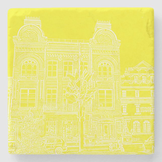 Grodno Belarus Architecture City View Buildings Stone Coaster (Front)