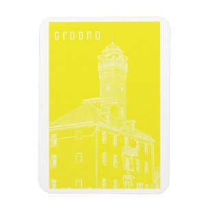 Grodno Belarus Architecture City View Water Tower Magnet