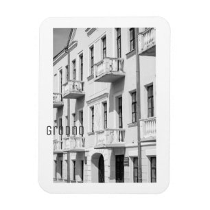 Grodno Belarus Architecture Minimalism Monochrome Magnet