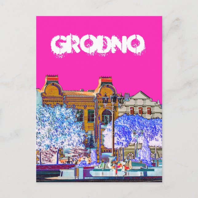 Grodno Belarus Architecture Postcard (Front)