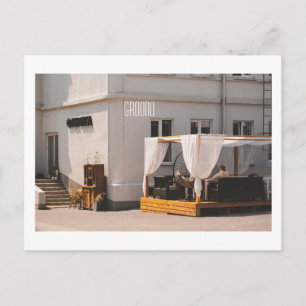 Grodno Belarus City Architecture Life Bar Postcard