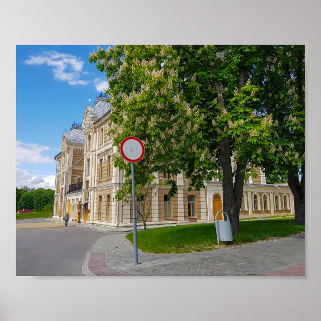Grodno Belarus Cityscape Architecture Synagogue Poster (Front)