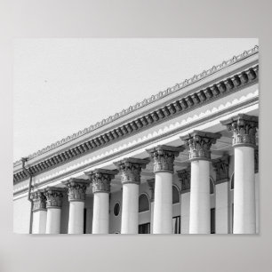 Grodno Belarus Soviet Architecture Minimalism Poster