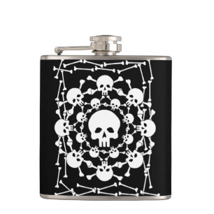 Grog Pirate Skulls Flask