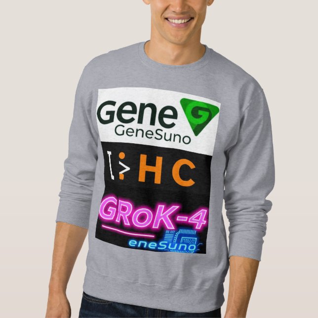 Grok4 Artificial intelligence Gene Suno T-Shirt Sweatshirt (Front)