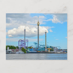 Grona Lund Amusement Park, Stockholm, Sweden Postcard