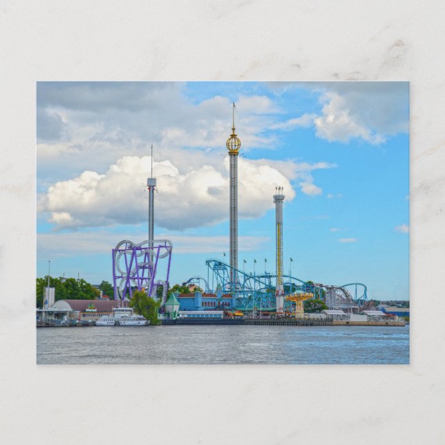 Grona Lund Amusement Park, Stockholm, Sweden Postcard (Front)