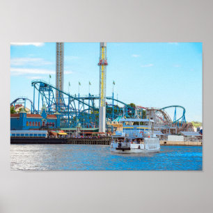 Grona Lund Amusement Park, Stockholm, Sweden Poster