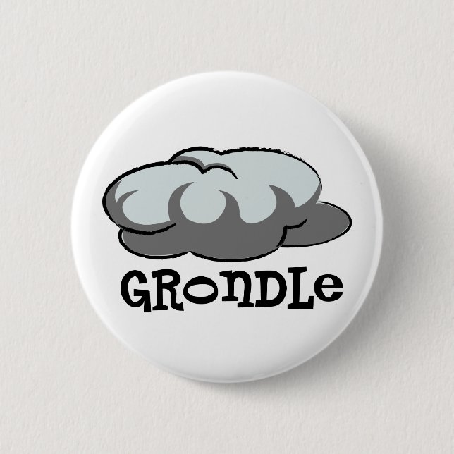 grondle_cloud 6 cm round badge (Front)