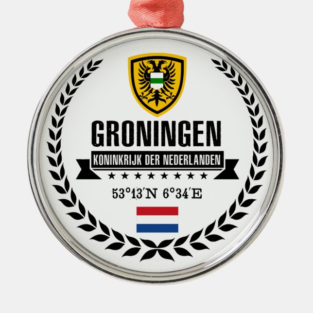 Groningen Metal Tree Decoration (Front)