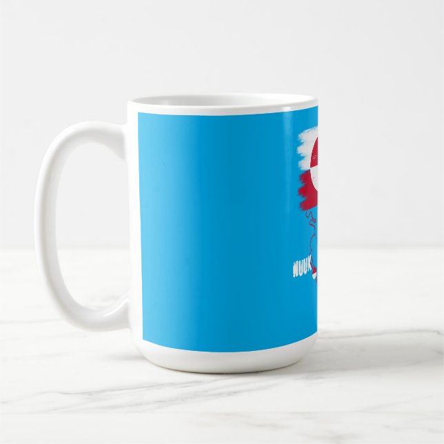 Grönland nuuk vintage Flagge  Coffee Mug (Left)