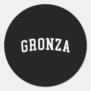 Gronza _2 classic round sticker