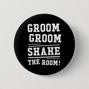 Groom3 6 cm round badge