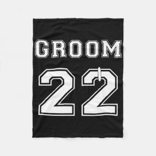 Groom 2022 Engagement Party Matching Honeymoon Bri Fleece Blanket