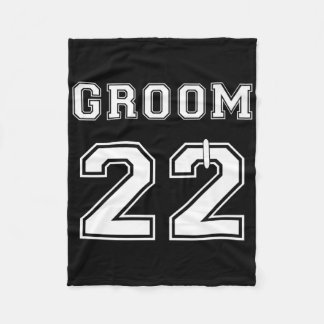 Groom 2022 Engagement Party Matching Honeymoon Bri Fleece Blanket