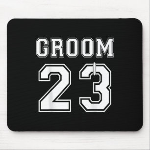 Groom 2023 Engagement Party Matching Honeymoon Jus Mouse Pad