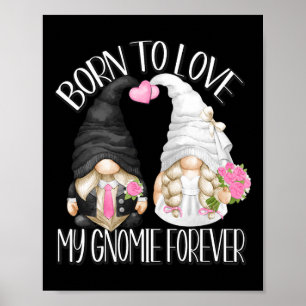 Groom And Bride Gnomes For Wedding Couple Bachelor Poster