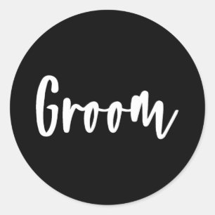 Groom - Bachelor Party Getting Ready Wedding Day 1 Classic Round Sticker