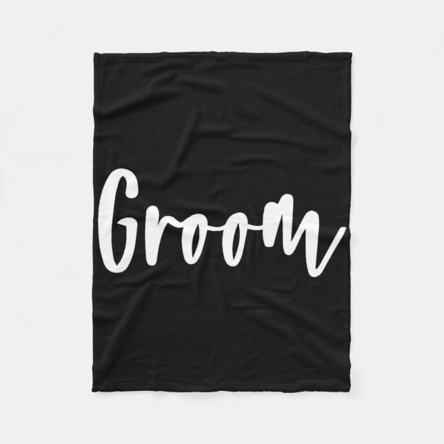 Groom - Bachelor Party Getting Ready Wedding Day 1 Fleece Blanket (Front)