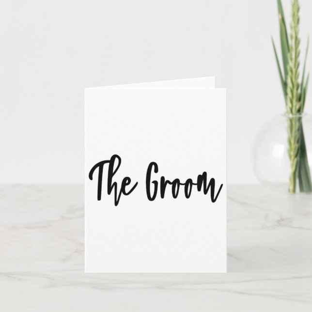 Groom - Bachelor Party Getting Ready Wedding Day  Card (Front)